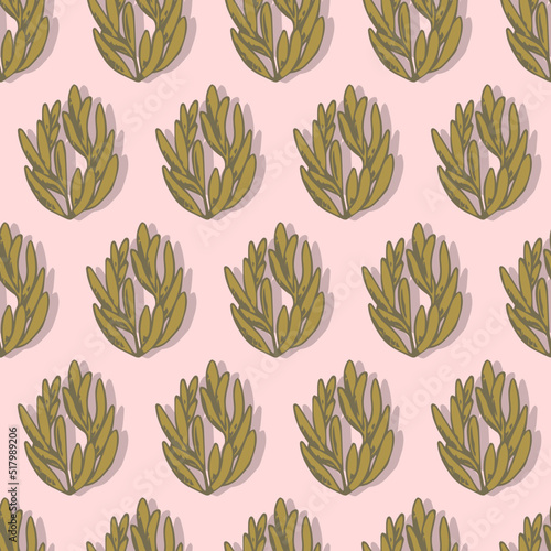 autumn branches with leaves seasonal vector seamless pattern