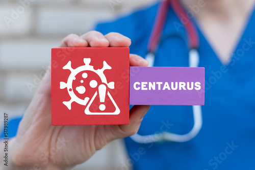 Quadro em tela Centaurus new omicron variant concept