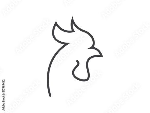 chicken logo Rooster logo icon vector template