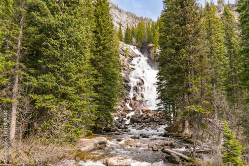 Hidden Falls near Jenny Lake n Grand Teton National Park, Wyoming