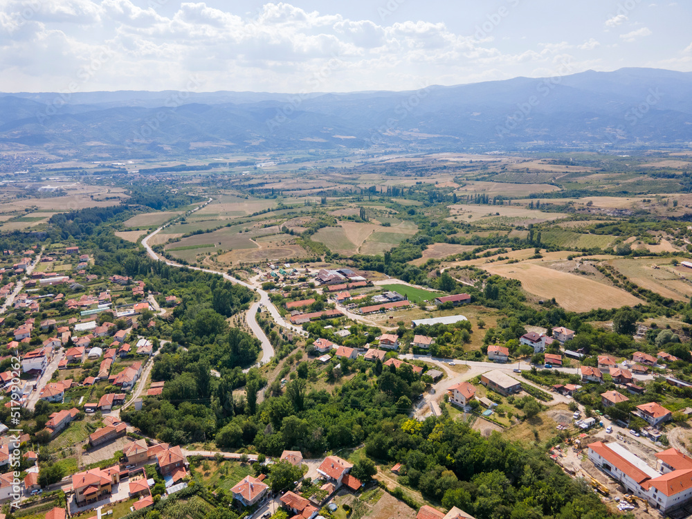 Amazing Aerial view of Ilindentsi Village, Bulgaria