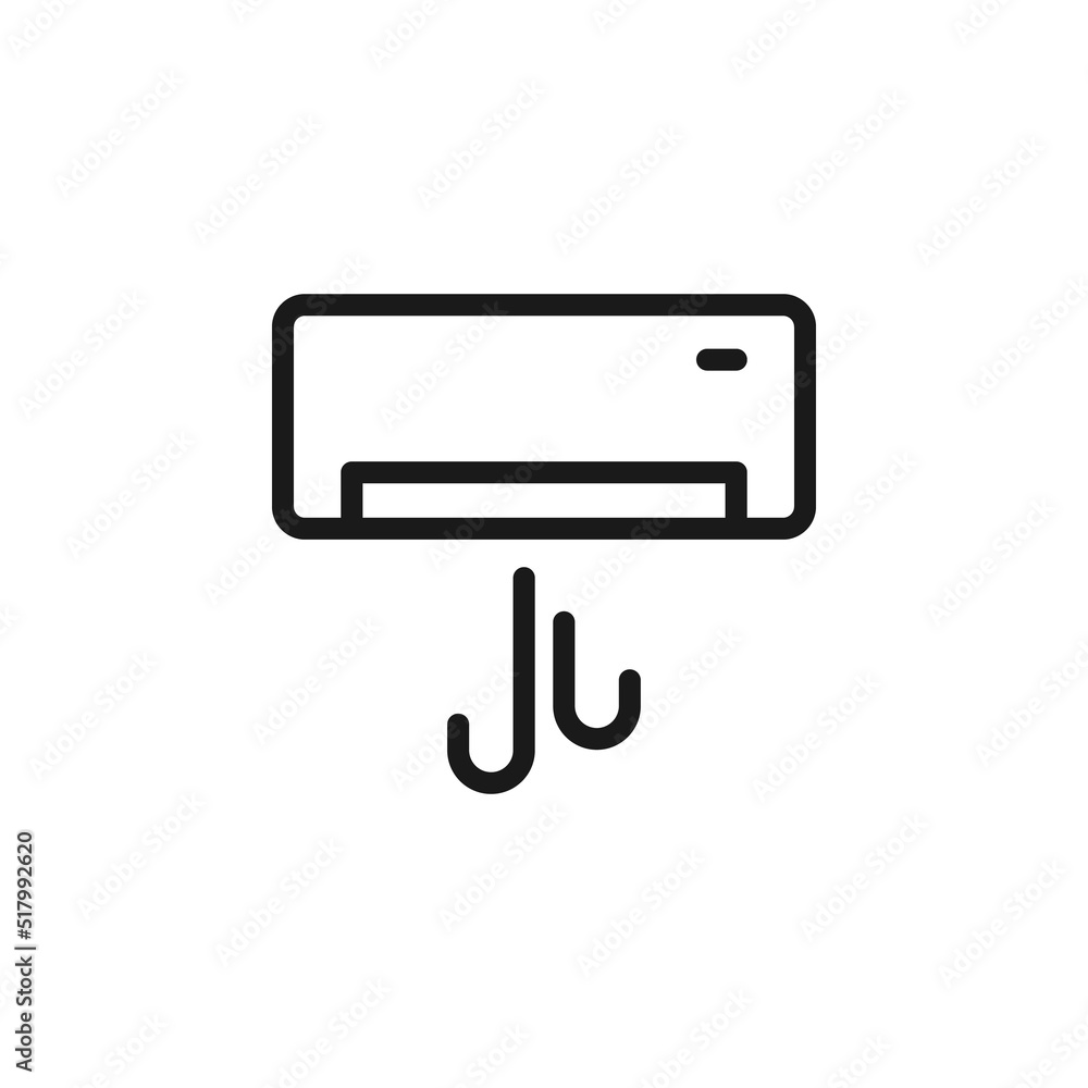Hotel, holiday, weekend concept. Vector signs drawn in flat style. Perfect for web sites, stores, shops, books. Editable stroke. Line icon of air conditioning Hotel, holiday, weekend concept. Vector signs drawn in flat style. Perfect for web sites, stores, shops, books. Editable stroke. Line icon of air conditioning