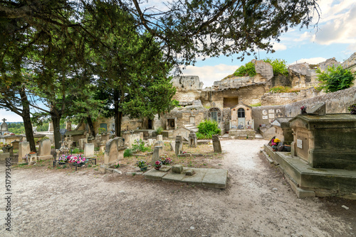 The Cimetière Les Baux de Provences or Old Cemetery at the historic village of Les Baux in the Alpilles mountains of Southern France. © Kirk Fisher