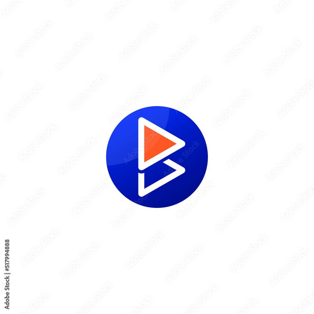 logo with two play buttons logo with two play buttons