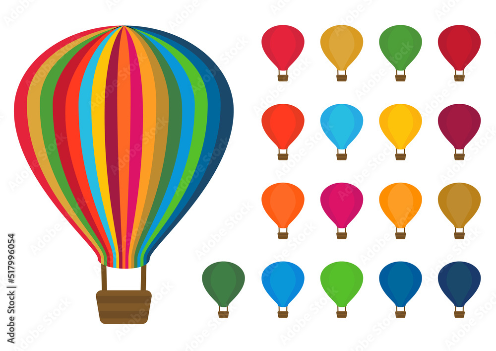 SDGs　素材　17色　気球