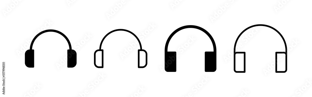 Headphone icon vector. Headvector sign and symbol Headphone icon vector. Headvector sign and symbol