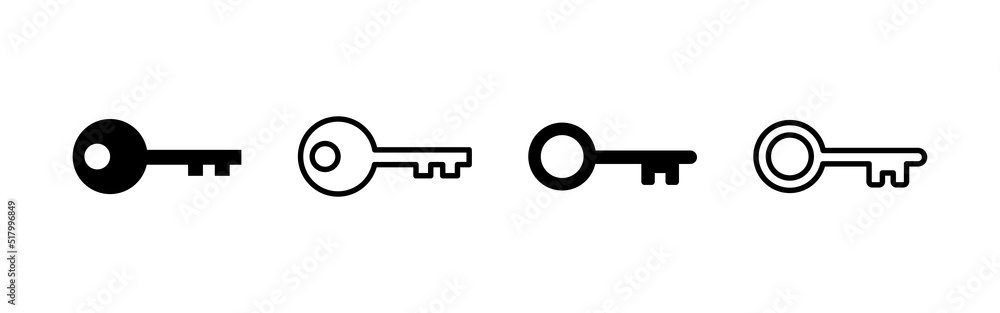 Key icon vector. Key sign and symbol. Key icon vector. Key sign and symbol.