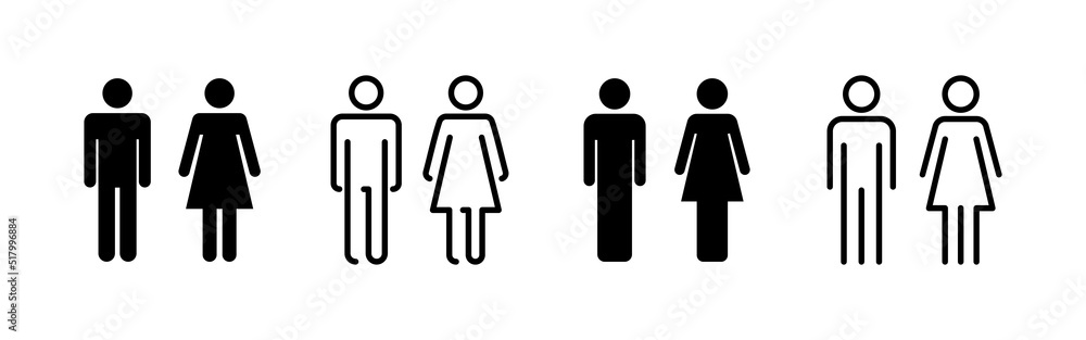 Man and woman icon vector. male and female sign and symbol. Girls and boys Man and woman icon vector. male and female sign and symbol. Girls and boys