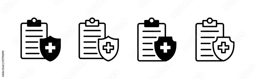 Medical insurance icon vector. health insurance sign and symbol Medical insurance icon vector. health insurance sign and symbol