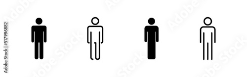 Man icon vector. male sign and symbol. human symbol