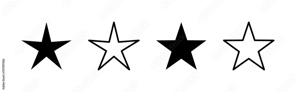 Star icon vector. rating sign and symbol. favourite star icon Star icon vector. rating sign and symbol. favourite star icon