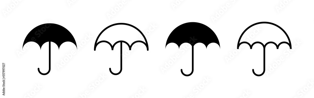 Umbrella icon vector. umbrella sign and symbol
