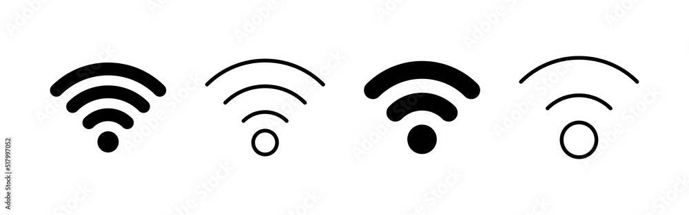 Wifi icon vector. signal sign and symbol. Wireless icon Wifi icon vector. signal sign and symbol. Wireless icon