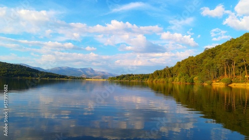 lake and mountains