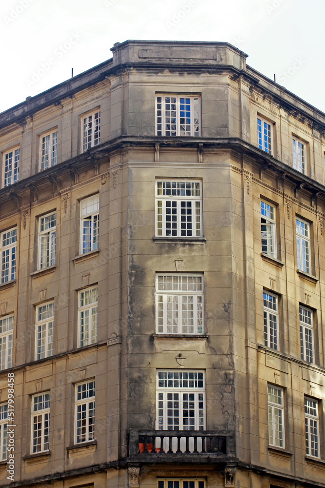 Old building on the Sao Paulo city downtown. Brazil