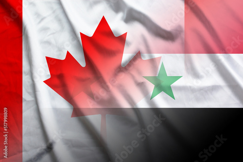 Canada and Syria official flag transborder relations SYR CMR