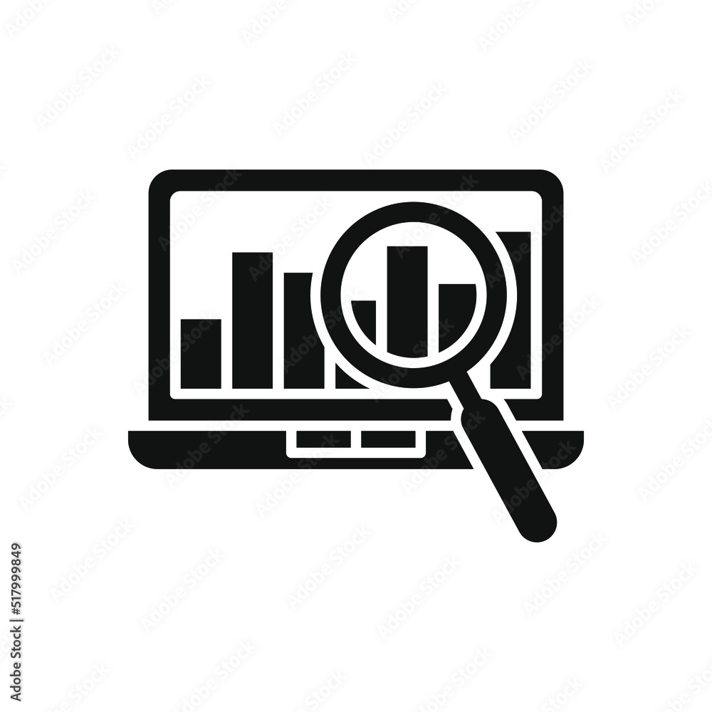 Monitoring icon design. Analysis symbol concept isolated on white background. Vector illustration Monitoring icon design. Analysis symbol concept isolated on white background. Vector illustration