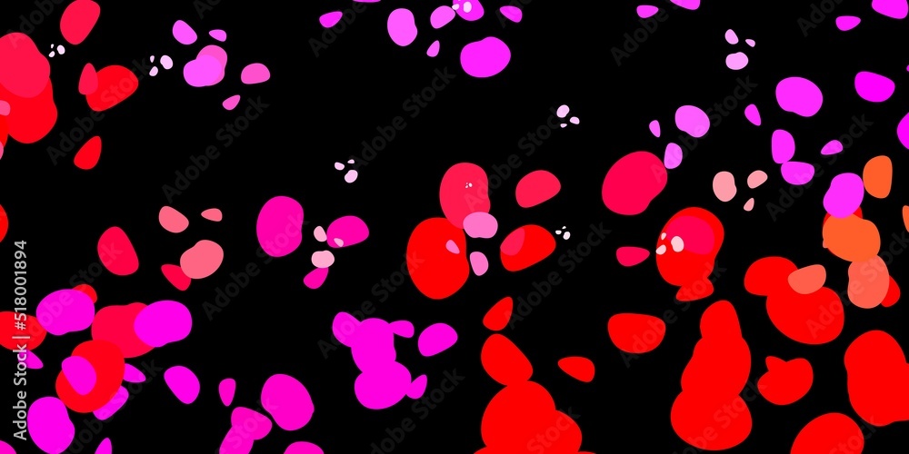 Dark pink, yellow vector template with abstract forms.