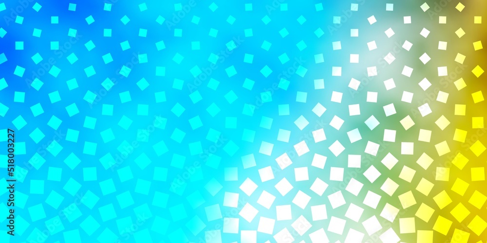 Light Blue, Yellow vector texture in rectangular style.