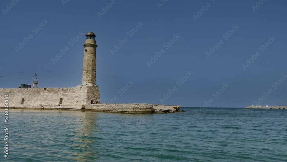 Old lighthouse in Rethymnon in Crete, Greece in UHD resolution Old lighthouse in Rethymnon in Crete, Greece in UHD resolution