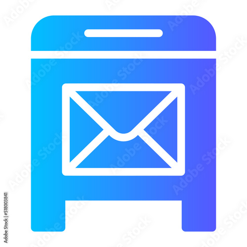 mailbox gradient icon