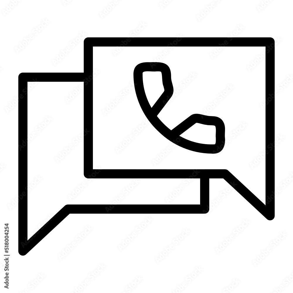 phone call line icon phone call line icon