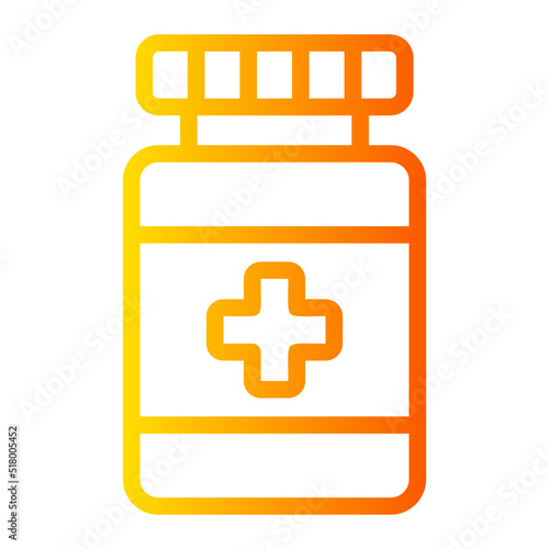 Jar medical gradient icon