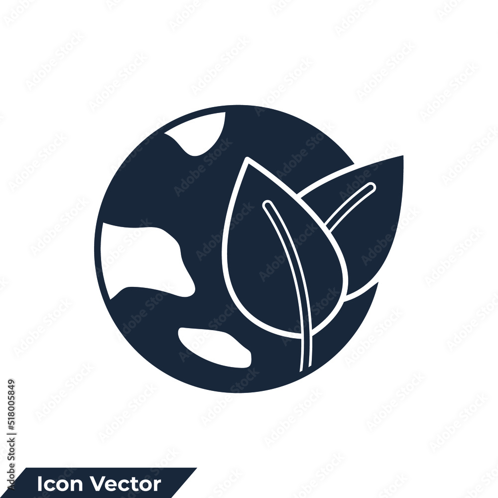 green earth icon logo vector illustration. ecology, nature global protect symbol template for graphic and web design collection green earth icon logo vector illustration. ecology, nature global protect symbol template for graphic and web design collection
