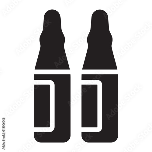 Ampoule glyph icon