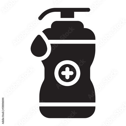 Antibacterial glyph icon