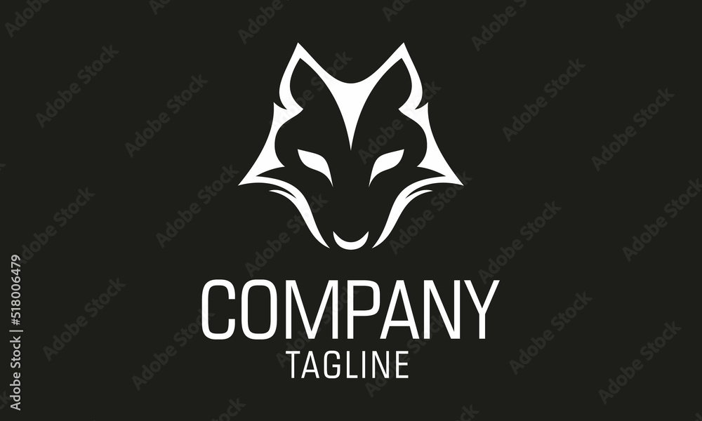 Simple Wolf Creative Concept Logo Design