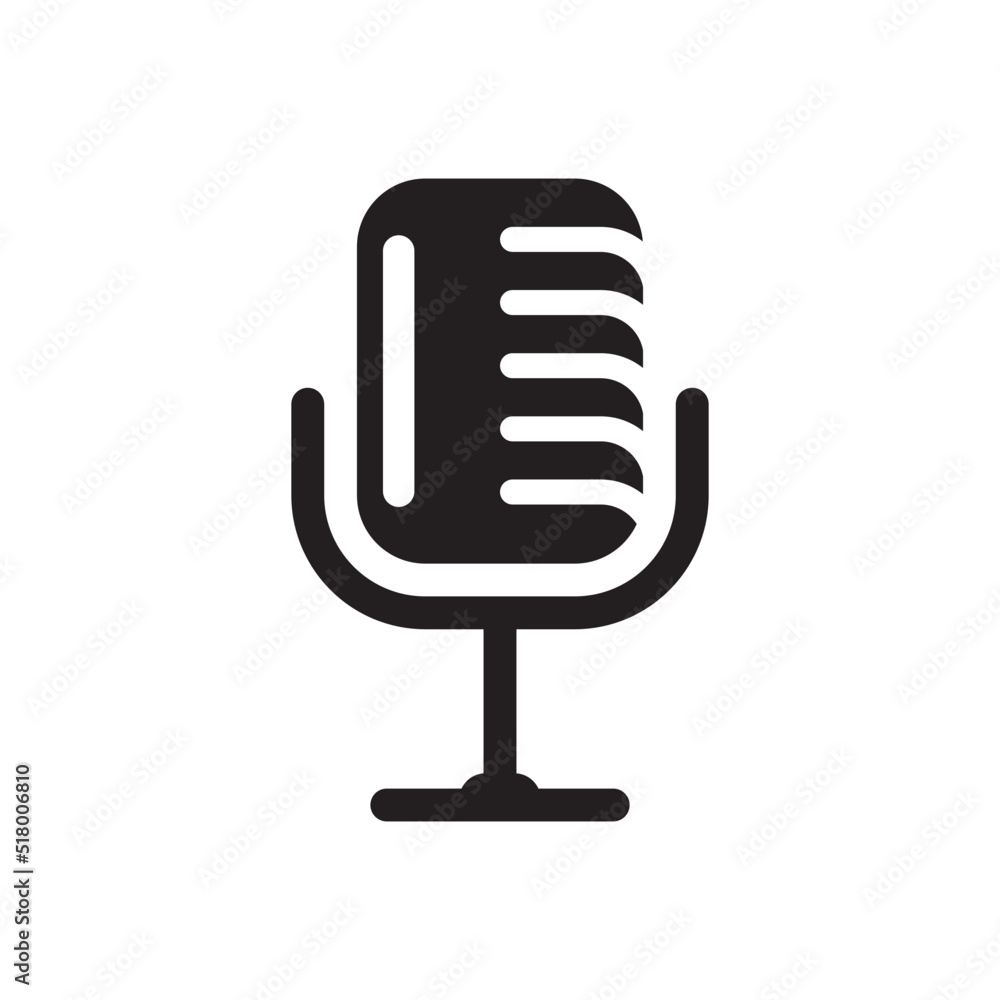 Microphone logo images illustration Microphone logo images illustration
