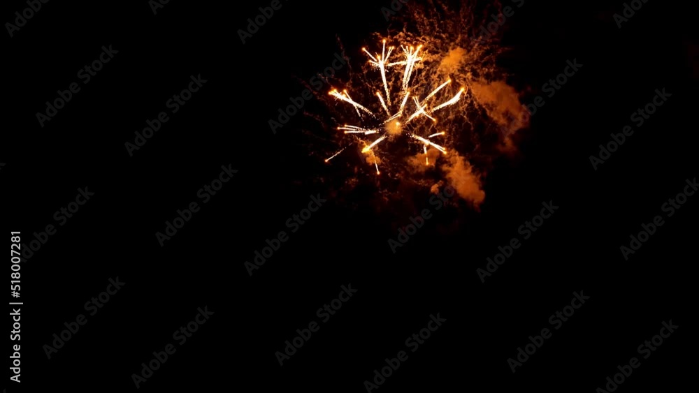 A Display of Real Fireworks in Nisswa, Minnesota celebrating