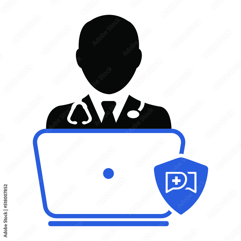 online medical care, online doctor, healthcare, laptop icon online medical care, online doctor, healthcare, laptop icon