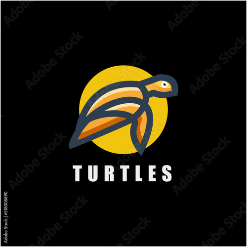 turtle illustration logo