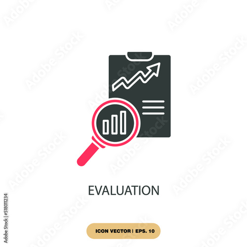 evaluation icons  symbol vector elements for infographic web