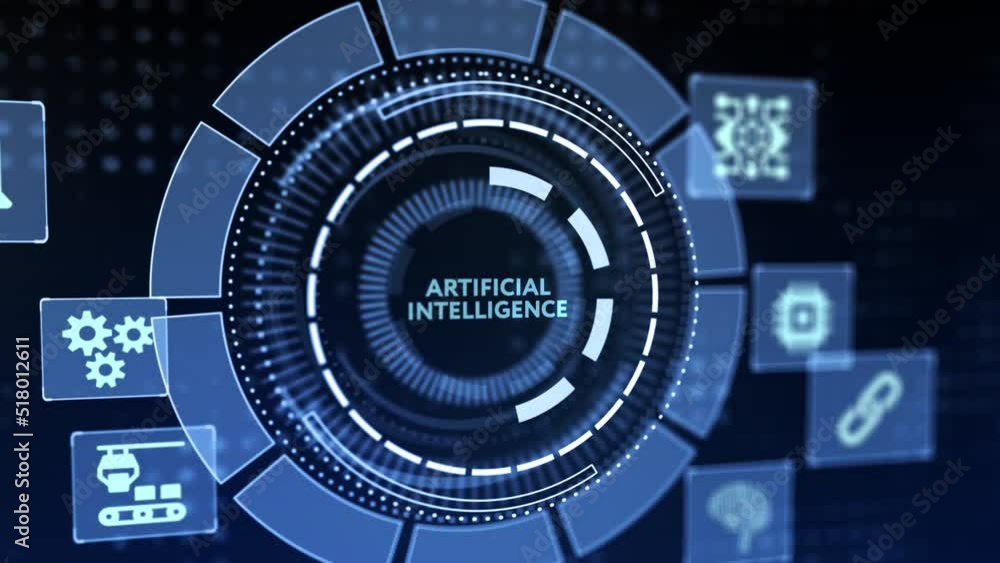 Artificial intelligence (AI), machine learning and modern computer technologies concepts. Business, Technology, Internet and network concept. Artificial intelligence (AI), machine learning and modern computer technologies concepts. Business, Technology, Internet and network concept.