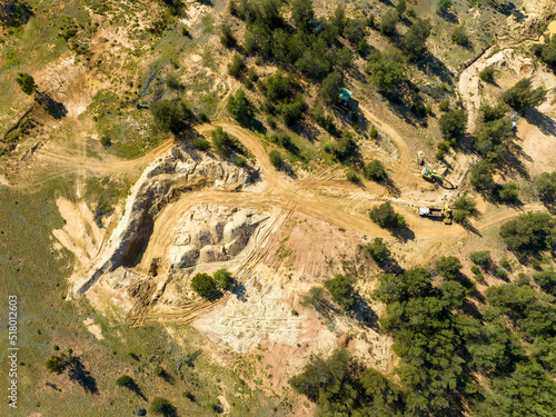 Outback Australia Sapphire Mine Diggings Landscape photo