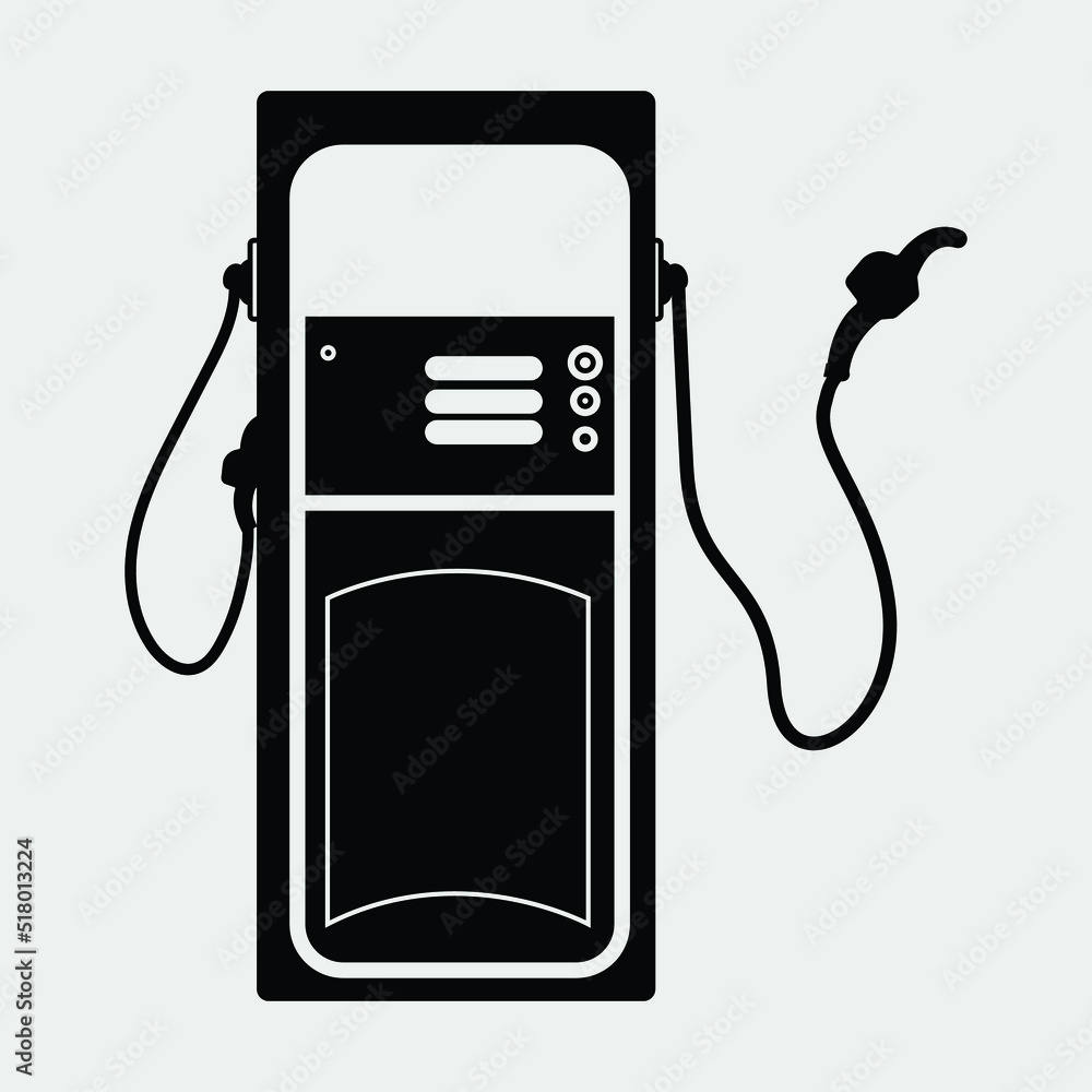 Gas Pump SVG Cut File, Gas Station Svg, Petroleum Svg, Fuel Nozzle Svg, Regular Pumps Svg, Stock