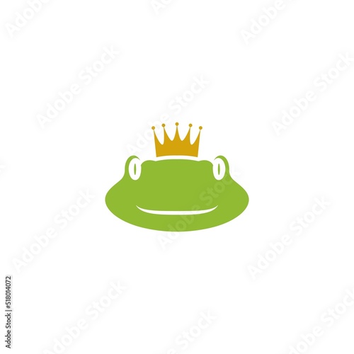 King Frog Logo Template vector photo