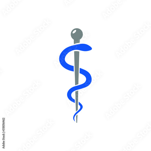 Rod of Asclepius vector stock illustration