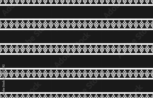 Geometric ethnic oriental seamless pattern traditional. Design for wallpaper, illustration, fabric, clothing, carpet, textile, batik, embroidery.