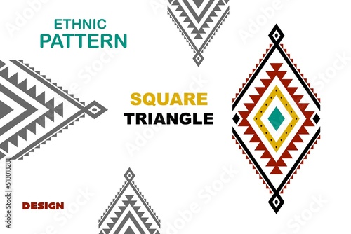 Geometric ethnic oriental seamless pattern traditional Design for background,carpet,wallpaper.clothing,wrapping,Batik fabric,Vector illustration.embroidery style, Sadu.