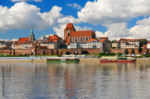 View of the old town country Toruń 