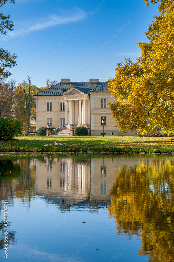 Palace and park complex in Dobrzyca, city in Greater Poland Voivodeship. Palace and park complex in Dobrzyca, city in Greater Poland Voivodeship.