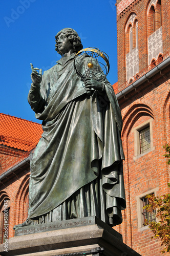 Nicolaus Copernicus statue in Toruń
