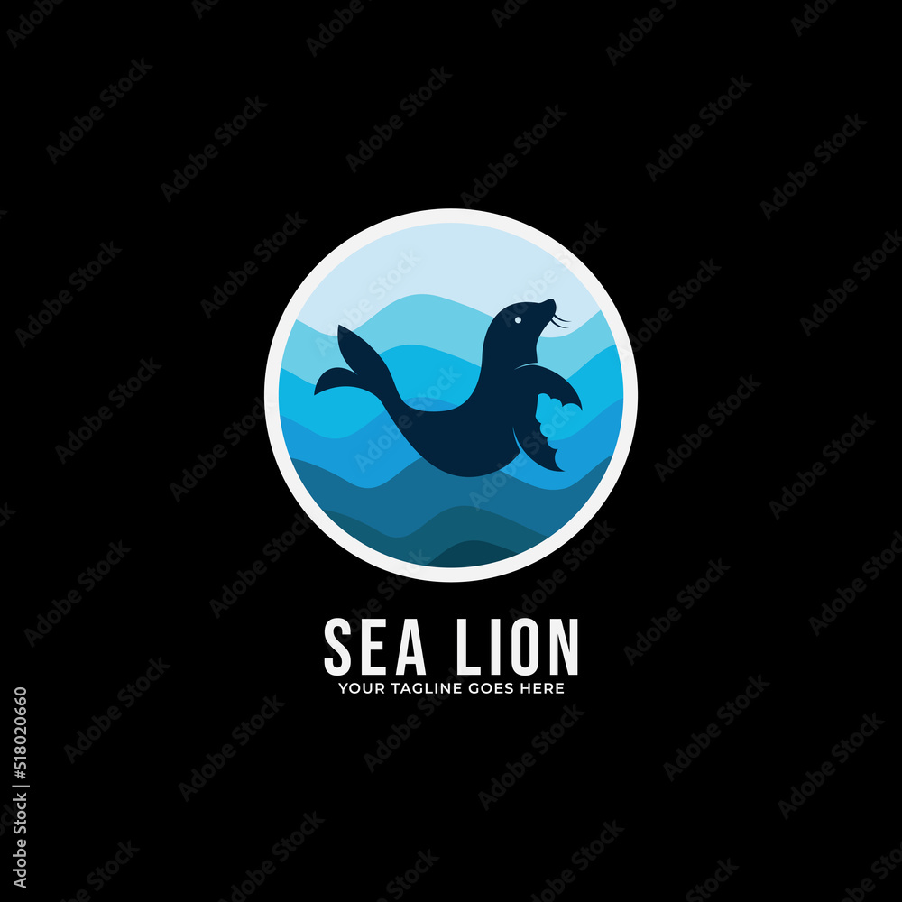 Sea lion symbol - vector illustration Sea lion symbol - vector illustration