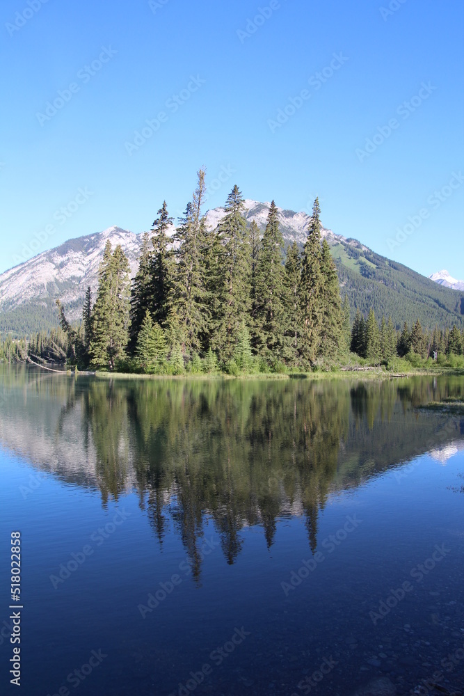 Reflection In The River, Banff National Park, Alberta
