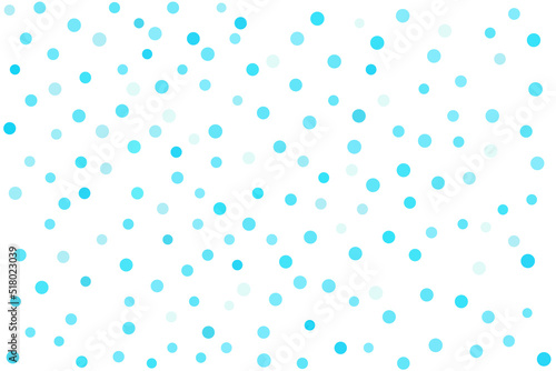 ランダムに配置された水玉模様　背景素材