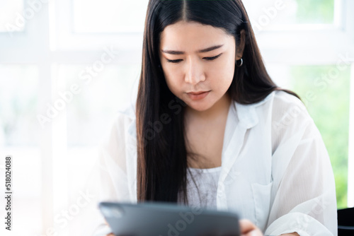 Free Download asian freelance people business female wearing smartwatch talking making using casual working with tablet for browsing internet, chatting and blogging and smartphone,notebook in coffee shop. - GFXLoad